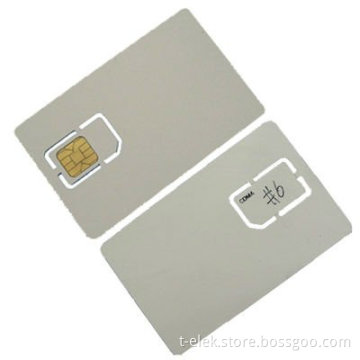 New CDMA test card for mobile phone white card